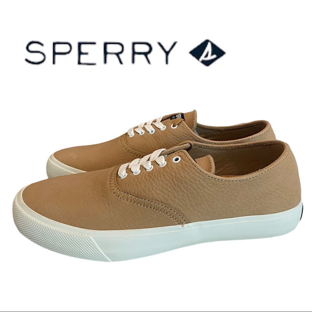 NEW Sperry Men's Captain's CVO Washable Tan Shoes Sneakers 8.5
